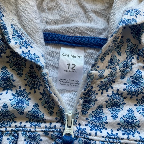 Set of 2 Baby Girls Carters sweatshirts - 12 months - Picture 4 of 7